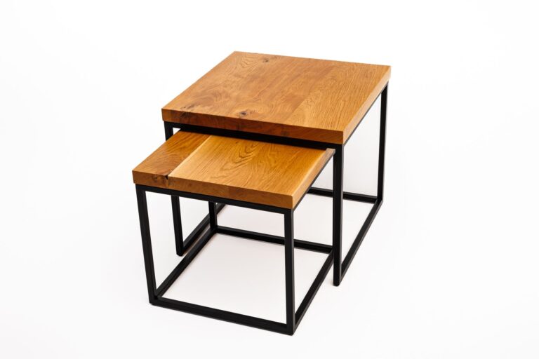 zestaw stolików kawowych z żywicy